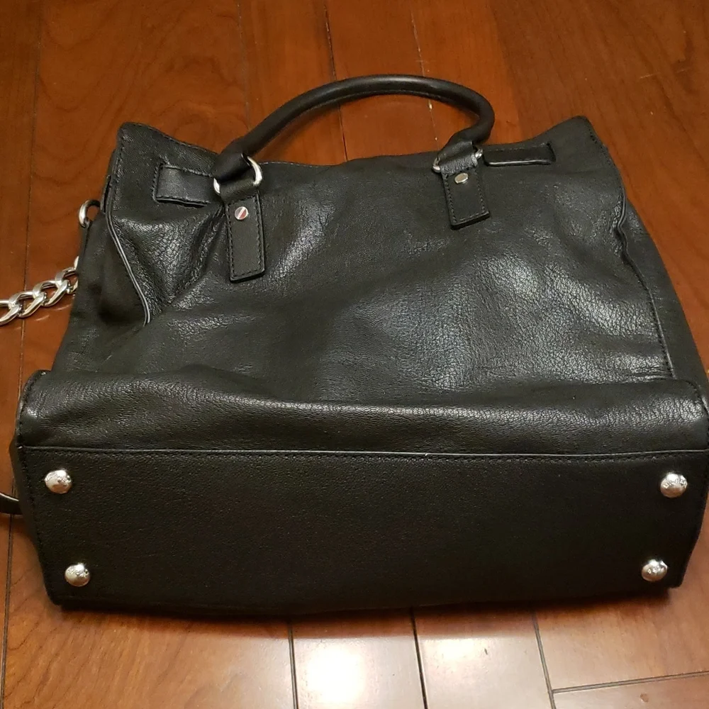 Michael Kors Hamilton Tote Bag Black Leather - Picture 4 of 7